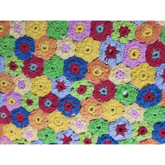 Yaya & Co Lane Organic Cotton Abstract Crochet Throw Pillow - Picture 3 of 5